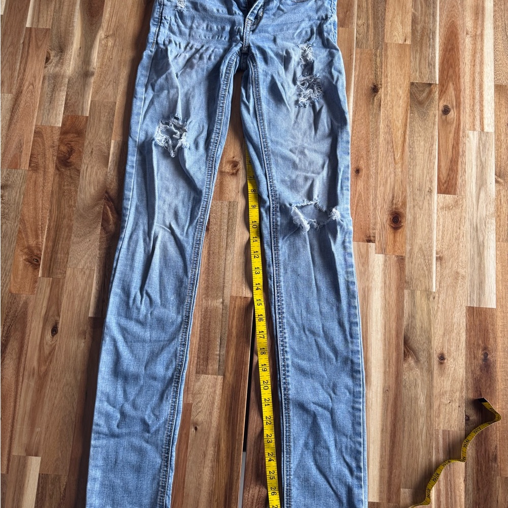 Hollister Light Blue Straight Leg Jeans 00